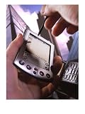 Hand Holding Palm Pilot M500 With Cell Phone, Photographic Print by Eric Kamp, 30x40