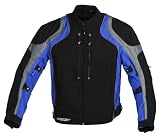Joe Rocket Meteor 6.0 Mens Textile Motorcycle Jacket Black/Blue/Gunmetal XL
