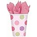 Amscan Pretty Little Princess Baby Shower Party Supply Paper Cups, 9 oz, Pink/Green/Purple