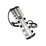 Monster Power HTS 1000MKII Home Theatre Reference PowerCenter Surge Protection for Satellite TV/TiVo/Cable TV/HDTV, Better Sound and Picture Surge Protector/Power Cleaning & filtering