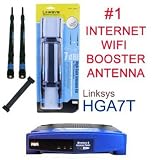 Cisco Linksys Router Antenna / Wifi Antenna / Internet booster (wifi adapter) comes with two antennas + brace bracket kit for a stronger internet connection signal. This 7dbi TNC internet wifi booster antenna network extender is compatible with: Linksys Cisco WRT54G (except Version8), WRT54GS, WAP54G Wireless access point, BEFW11S4 router, WAP11 Wireless access point, and AS2TNC internet boxes. Linksys router high gain wifi internet antenna booster Works with both Wireless-G and Wireless-B devices! (Connector Reverse TNC Wireless Internet Antenna Booster) --- This Linksys Antenna Wifi Booster is a BEST SELLER! Item# LINK-TTY