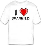 I Love Svanhild T-shirt Large White