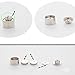 S Light up Led Earrings Blinking Earrings Studs Dance Party Accessories Ear Drop Pendant Stud Stainless (Color White-2 Pairs)