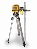 Pacific Laser Systems HVR 1000 Kit, Horizontal-Vertical Rotary Laser w/Detector, Remote, 5/8-11 Tripod & Grade Rod