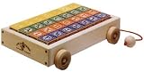 kids and infants educational toys item: Uncle Goose Blocks - Classic ABC Blocks with Wagon