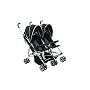 Dream On Me Double Twin Stroller, Black
