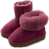 Genuine Children's Sheepskin Pink Outdoor Boots. Sizes 6 - 2