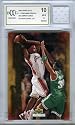 2003/04 Upper Deck Freshman Season #24 Lebron James ROOKIE with Piece of Authentic Lebron James Game Used High School Jersey Graded BGS BECKETT 10 MINT GGUM Card