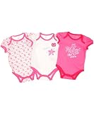 Apple Bottoms Good Apples 3-Pack Bodysuits (Sizes 0M - 9M)