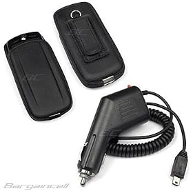2 Pieces Value Combo Motorola Slvr L7 L6 L2 Auto Car Charger Adapter+ Eva Pouch Carry Case by 