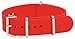 Clockwork Synergy® - Classic SS Nylon NATO Watch Band Straps - Red - 18mm Interchangeable Replacement Military Watch Strap