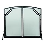 Quality Built Adams Fireplace Accessories Black Arched Front 39