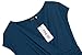 Finejo Women's V-Neck Casual Vintage Ruched Waist Cocktail Swing Party Dress Lake Blue X-Large