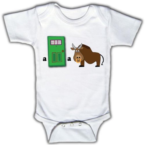 A-door-a-bull - Funny Baby One-piece Bodysuit 0 - 3 Months