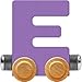 NameTrain Pastel Letter Car E - Made in USA (Lavender)
