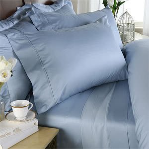Rayon from BAMBOO Sheet Set - King Size Blue 1500 Thread Count Cotton Sheet Set