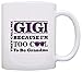 ThisWear Mother's Day Gift for Gigi Too Cool to Be a Grandma Sunglasses Gift 11oz Ceramic Coffee Mug with Handle White