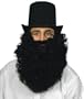 Bushy Black Beard and Mustache