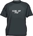 King Of Pop With Peace Sign Logo Men's Tee Shirt in 12 colors Small thru 6XL
