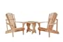 3pcs Outdoor Patio Adirondack Chairs and Side Table Set