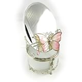 Coffret &agrave; Bijoux "Papillon de Soie" Blanc Rose