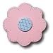 Hand-Painted Pastel Pink Lolli Flower Drawer Pull