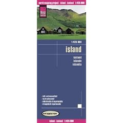 Island 1 : 425 000: Exakte H�henlinien. H�henschichten-Relief. GPS-tauglich durch Gradnetz. Klassifiziertes Stra�ennetz. Ausf�hrlicher Ortsindex