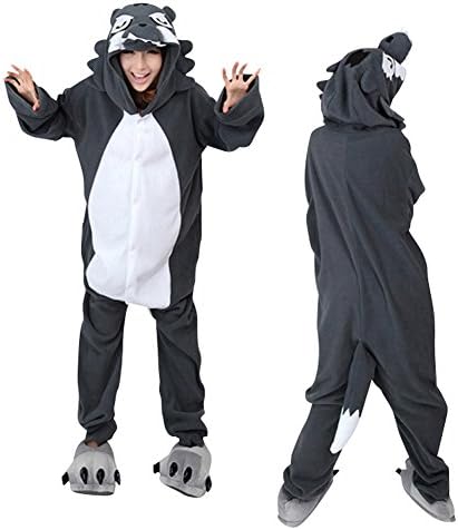 Molly Warm Kigurumi Pajamas Anime Cosplay Halloween Costume Onesie M Wolf