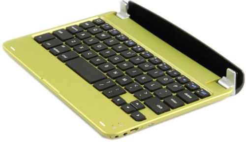 Cooper Cases(TM) Edge Keyboard Dock for Apple iPad Mini / 2 / 3 / 4 in Green (59+13 Buttons, 55 Hour Battery, English QWERTY Keyboard, Integrated Stand)
