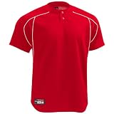 (アンダーアーマー)UNDER ARMOUR UAグリッドベースボールシャツ2ボタン#MBB4966アパレルメンズベースボール MBB4966 RED MD