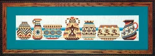 Southwest Pottery Counted Cross Stitch Kit