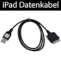 Wicked Chili Datenkabel schwarz für Apple iPad Kabel zur Synchronisation über PC / Mac USB 2.0