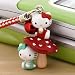 Sanrio Hello Kitty with Mushroom Cell Phone Strap --Japanese Import! *** Free Domestic Standard Shipping for This Item!****
