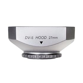Mennon DV-s 27 Screw Mount 27mm Digital Video Camcorder Lens Hood with Cap, Silver by Mennon
