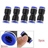 Buy Amico 5 Pcs 8mm Pneumatic One Touch Push In Straight Fittings by uxcell