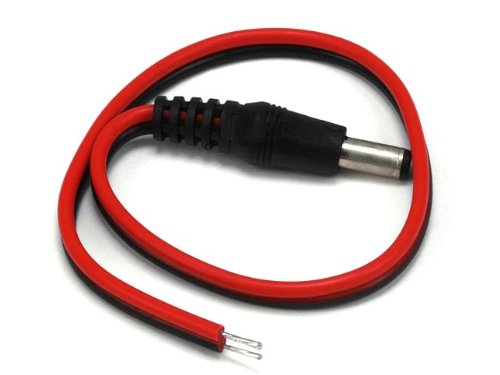 Free Shipping!!! WennoW 10 inch(30cm) 2.1 x 5.5mm DC Power Pigtail Male Plug - 10 pack