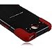 Generic Hybrid Double Layer Fusion Cover Case with Kickstand for LG Optimus G Pro E980 - Retail Packaging - Black/Red