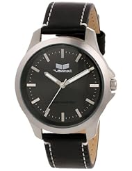 Vestal Unisex HER3L02 "Heirloom" Stainless Steel and Leather Watch