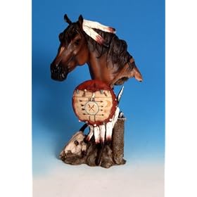 Indian Adornments Horse Head Figurine