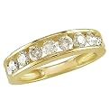 Women 14 Semi Eternity Band - White
