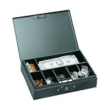 MMF Industries Low Profile Steel Cash Box, Gray (221F10GRA)