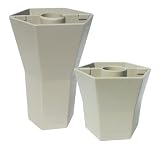 BRELLA VASE - 5 inch and 10 inch - 2 piece - Opaque - Desert Sand - Duet Gift Set