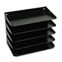 STEELMASTER 5-Tier Steel Legal Size Horizontal Organizer, 15 x 12.13 x 8.75 Inches, Black (2645HLBK)