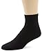 Wigwam Men's Super 60 Ouarter Black 3 Pack Socks