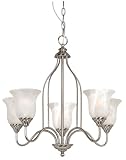 Hardware House 543934 Saturn 23-Inch by 21-3/4-Inch Chandelier Satin Nickel
