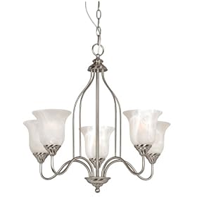 Hardware House 543934 Saturn 23-Inch by 21-3 4-Inch Chandelier Satin Nickel by Hardware House