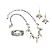 Amethyst, Pearl, Carnelian & Iolite Necklace & Earring Set