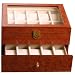 Watch Storage Chest For 20 Watches Burlwood Finish