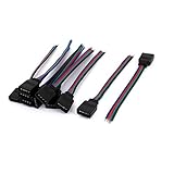 uxcell 4ピン　ストリップライトケーブル　10cm 5050 RGB LED　10個入