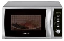 Clatronic MWG 774 Mikrowelle mit Grill / 17 Liter / Easy-Tronic / silber